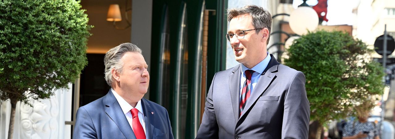Michael Ludwig und Gergely Karácsony