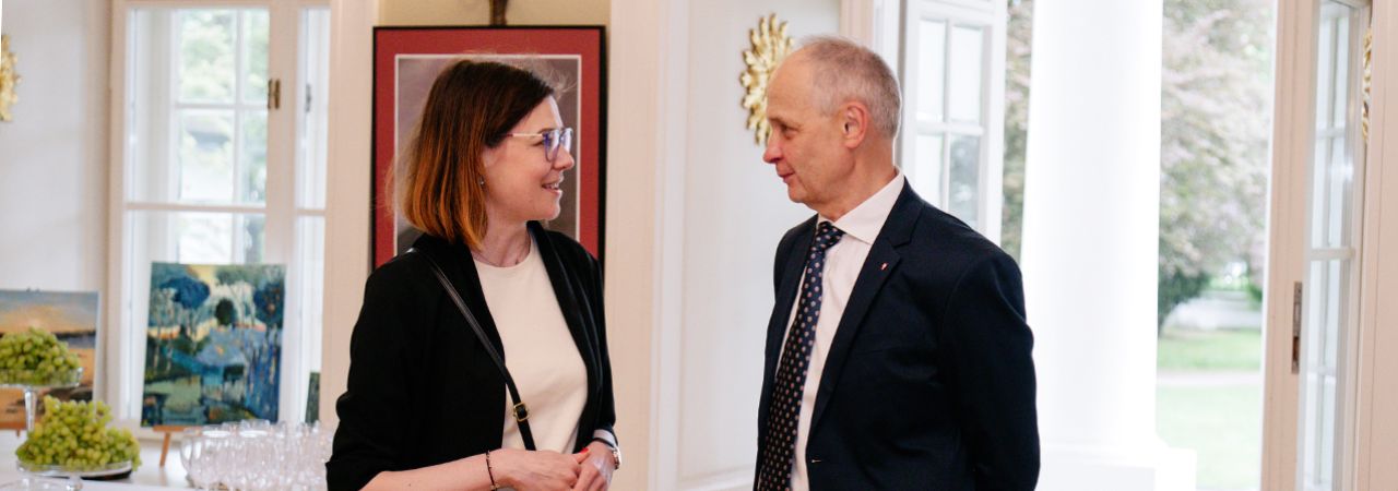 Magdalena Mardyła und Krzysztof Nowak beim Netzwerkevent