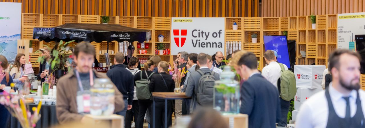 Stand der Stadt Wien bei der Urban Future 2026 in Ljubljana