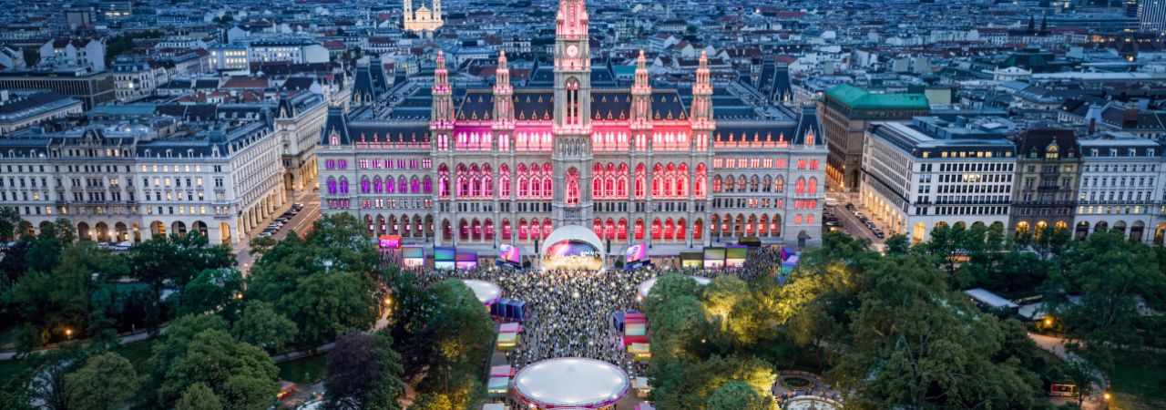 Visualisierung des Eurovision Village